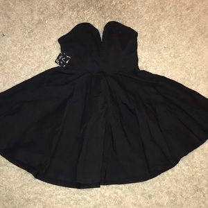 Nasty Gal Strapless Sweetheart Skater Dress